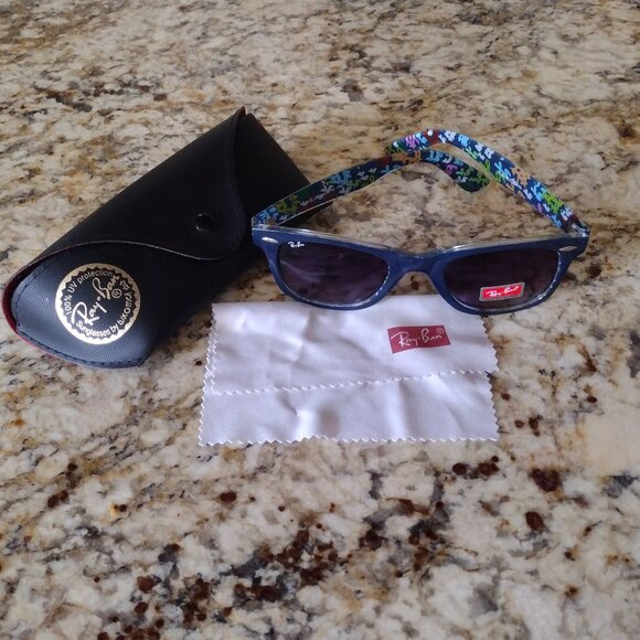 Ray-Ban Accessories - Ray-Ban Women's Sunglasses RB2140 50 23-145 Blue Floral 100% UV Protection